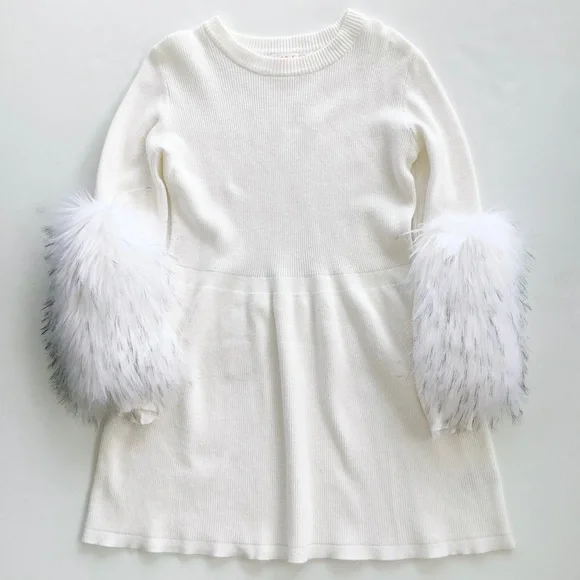 sachin and babi light blue dress Verified Supplier White Fur Trim Dress Faux Fur Trim Ruffle Hem